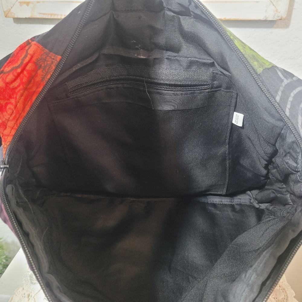 Cotton Multicoloured Patchwork Shoulder Messange … - image 8